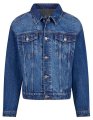 Heren Spijkerjas Build Your Brand Heavy Ounce Boxy Mid Blue Washed